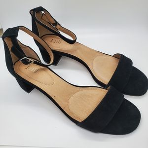 J Jill Ariane Black Block Heel Sandal 8